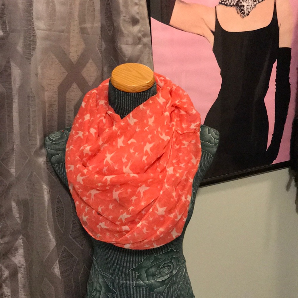 Pink dove infinity scarf